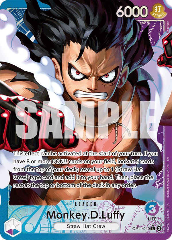Monkey.D.Luffy OP11-040 Crop image Wallpaper