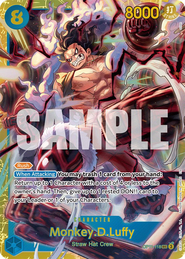 Monkey.D.Luffy OP11-118 Crop image Wallpaper