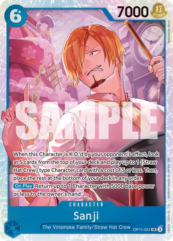 Sanji OP11-051 Crop image Wallpaper