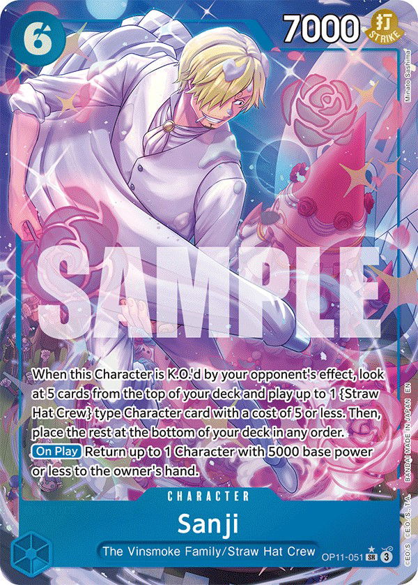 Sanji OP11-051 Crop image Wallpaper