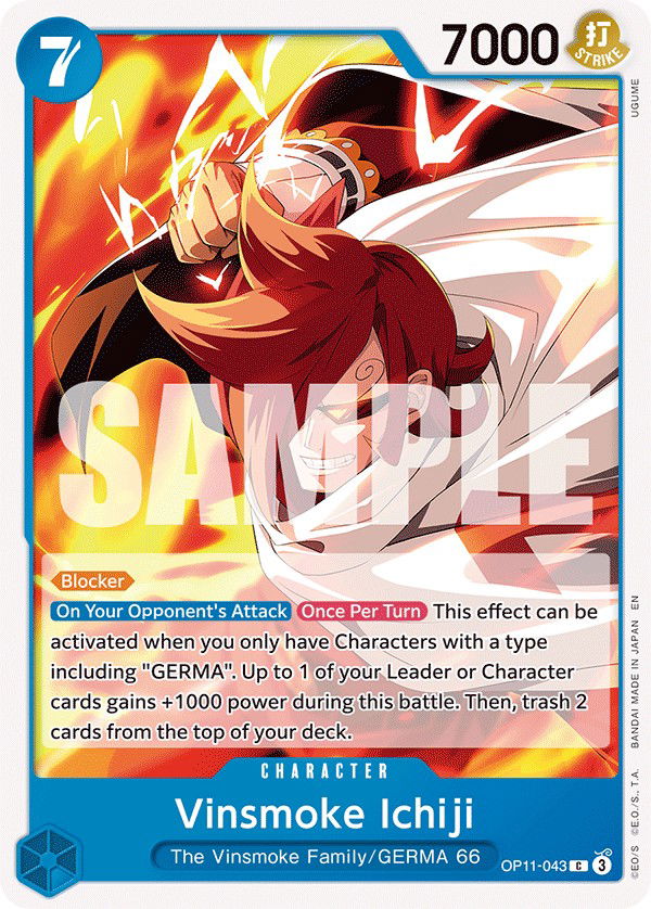 Vinsmoke Ichiji OP11-043 Crop image Wallpaper
