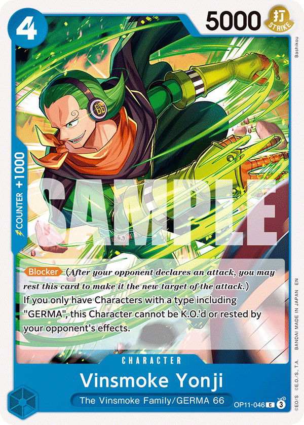 Vinsmoke Yonji OP11-046 Crop image Wallpaper