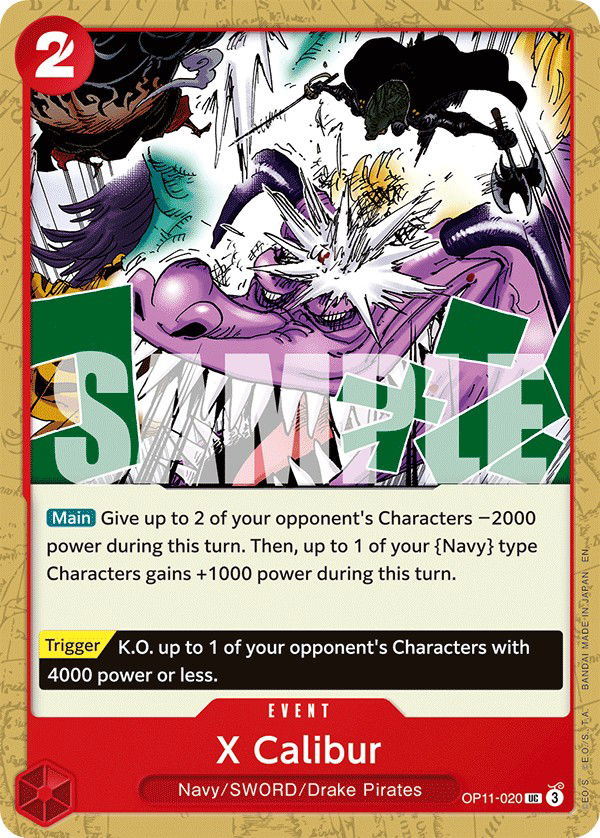 X Calibur OP11-020 Crop image Wallpaper