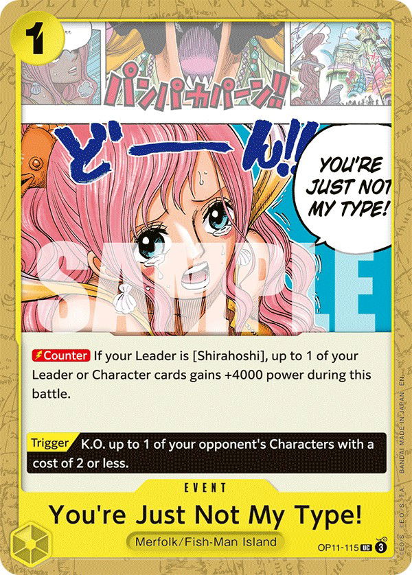 You're Just Not My Type! OP11-115 Crop image Wallpaper