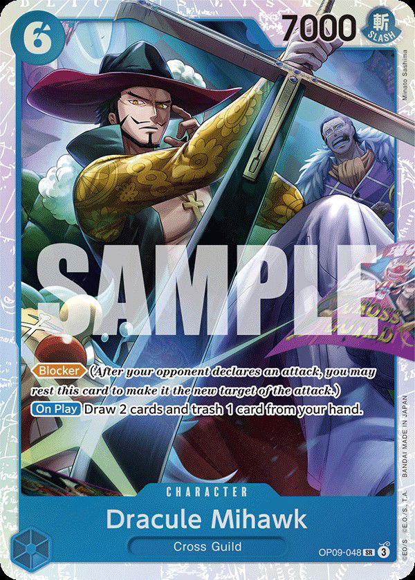 Dracule Mihawk OP09-048 Crop image Wallpaper