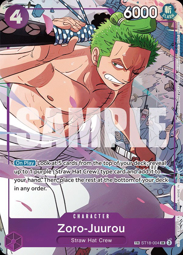 Zoro-Juurou ST18-004 Crop image Wallpaper