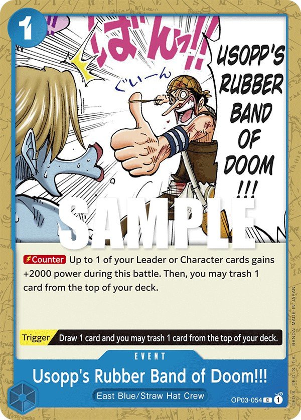 Usopp's Rubber Band of Doom!!! OP03-054 Crop image Wallpaper