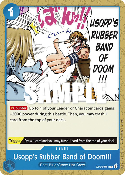 Usopp's Rubber Band of Doom!!! OP03-054 Full hd image