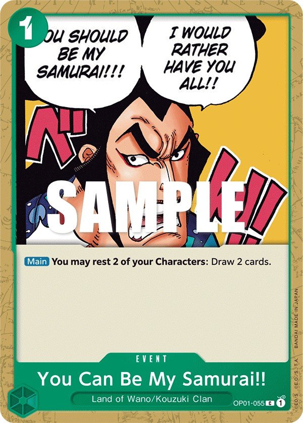 You Can Be My Samurai!! OP01-055 Crop image Wallpaper