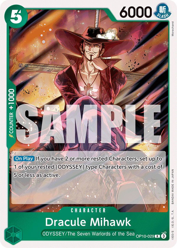 Dracule Mihawk OP10-029 Crop image Wallpaper