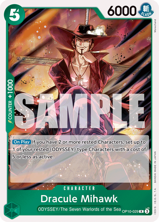 Dracule Mihawk OP10-029 Full hd image