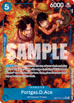 carta spoiler Portgas.D.Ace OP08-052