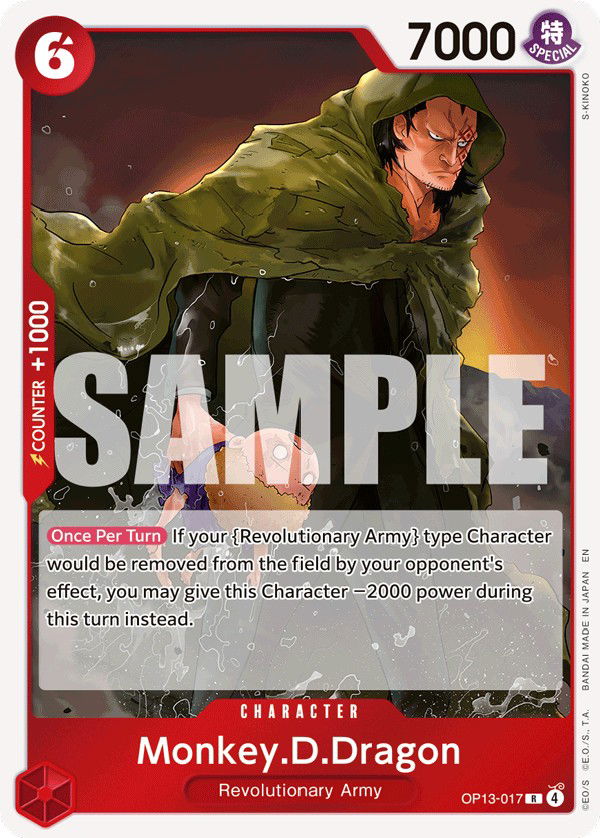 Monkey.D.Dragon OP13-017 Crop image Wallpaper