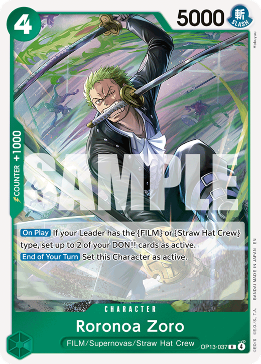 Roronoa Zoro OP13-037 Full hd image