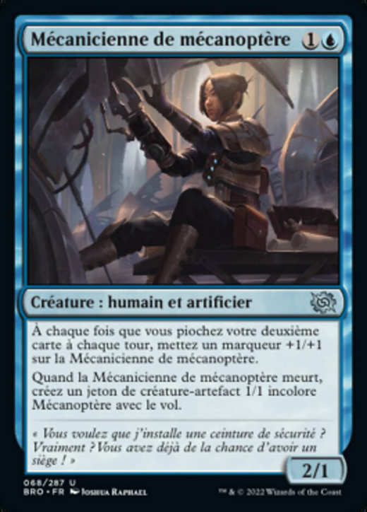 Mécanicienne de mécanoptère image