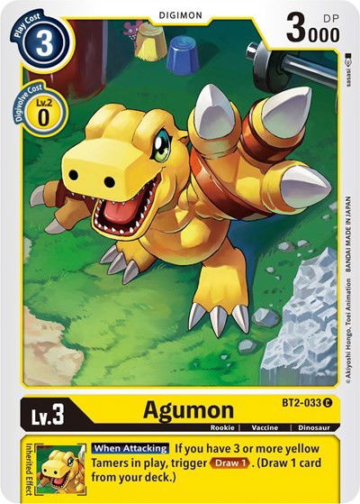 Agumon - BT2-033 Crop image Wallpaper