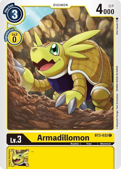 Armadillomon - BT3-032 Crop image Wallpaper