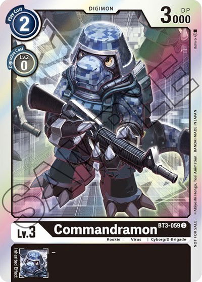 Commandramon - BT3-059 Crop image Wallpaper