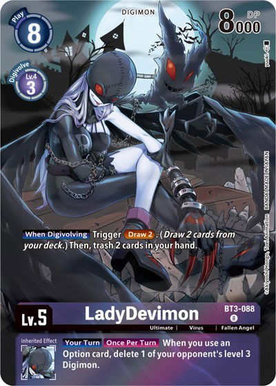 LadyDevimon - BT3-088 Crop image Wallpaper