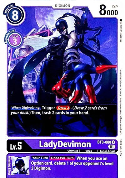 LadyDevimon - BT3-088 Crop image Wallpaper