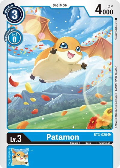 Patamon - BT3-020 Crop image Wallpaper