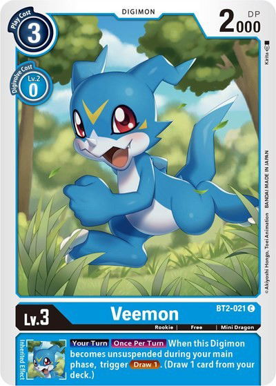 Veemon - BT2-021 Crop image Wallpaper