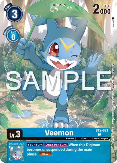 Veemon - BT2-021 Crop image Wallpaper