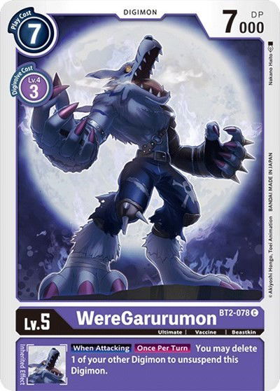 WereGarurumon - BT2-078 Crop image Wallpaper