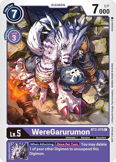 WereGarurumon - BT2-078 Crop image Wallpaper