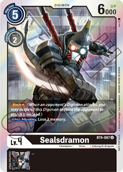 Sealsdramon - BT4-067 Full hd image