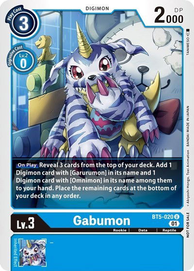 Gabumon - BT5-020 Crop image Wallpaper