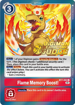 Flame Memory Boost!