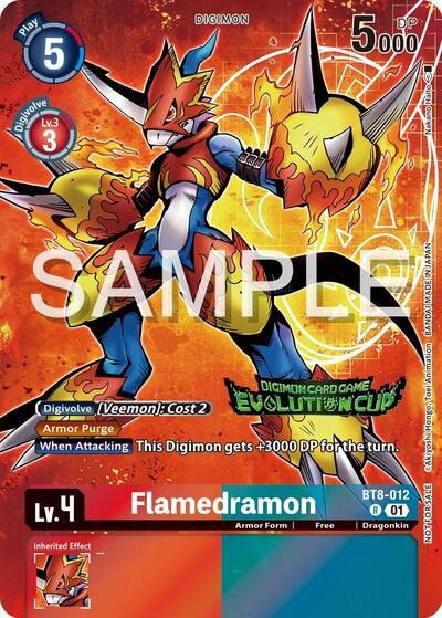 Flamedramon - BT8-012 Crop image Wallpaper