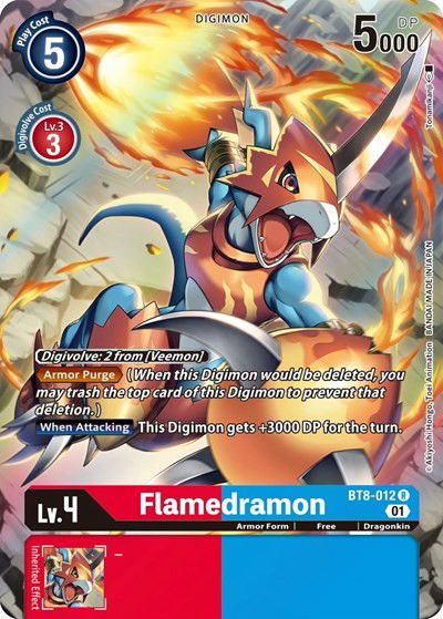 Flamedramon Crop image Wallpaper