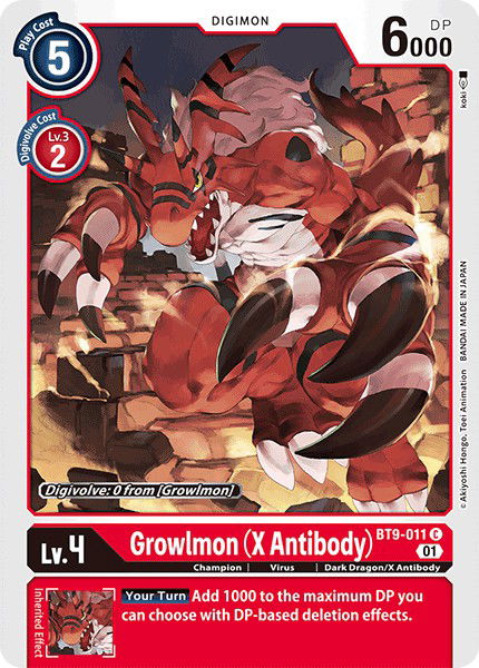 Growlmon (X Antibody) BT9-011 Crop image Wallpaper