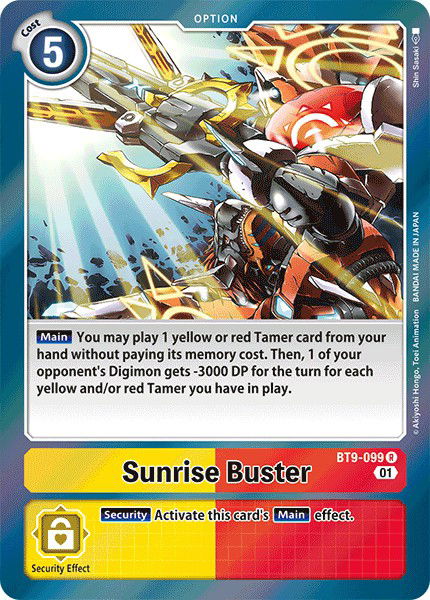 Sunrise Buster BT9-099 Crop image Wallpaper