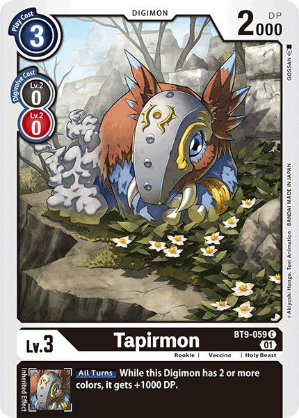 Tapirmon BT9-059 Crop image Wallpaper