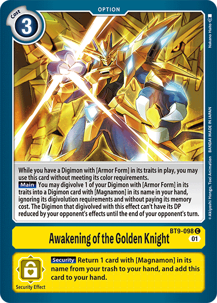 Awakening of the Golden Knight BT9-098 Full hd image