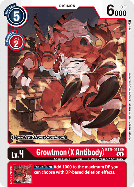 Growlmon (X Antibody) BT9-011 Full hd image