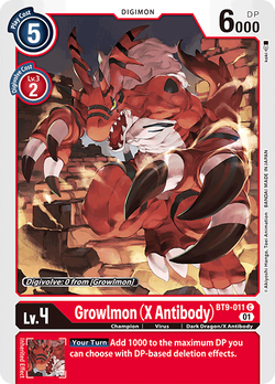 Growlmon (X Antibody) BT9-011