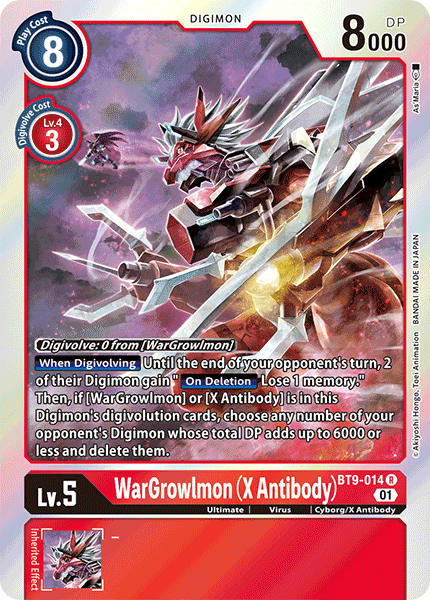 WarGrowlmon (X Antibody) BT9-014 Full hd image