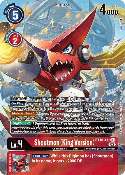 Shoutmon (King Version) BT10-111 Crop image Wallpaper