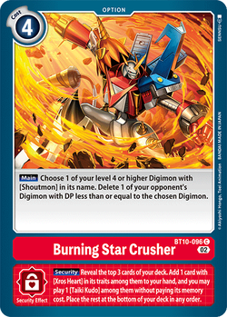 Burning Star Crusher BT10-096