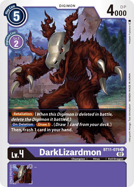 DarkLizardmon BT11-079 Crop image Wallpaper