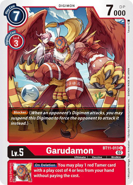 Garudamon BT11-013 Crop image Wallpaper