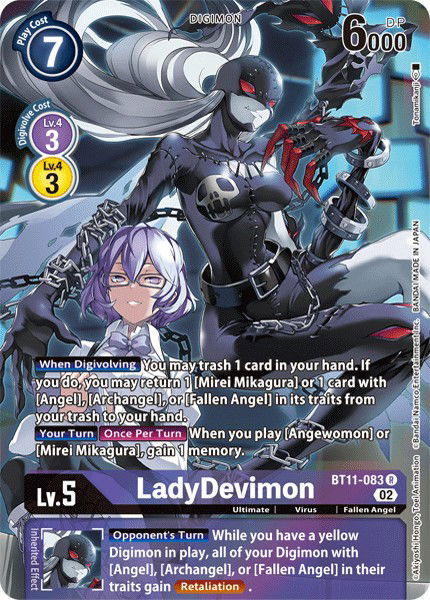 LadyDevimon BT11-083 Crop image Wallpaper