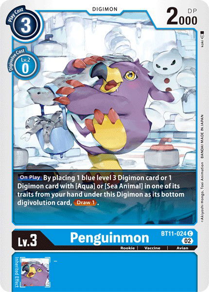 Penguinmon BT11-024 Crop image Wallpaper