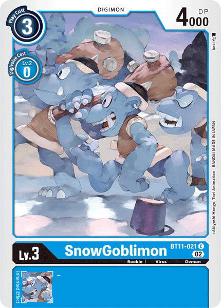 SnowGoblimon BT11-021 Crop image Wallpaper