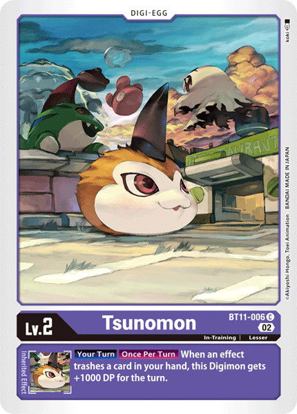 Tsunomon BT11-006 Crop image Wallpaper