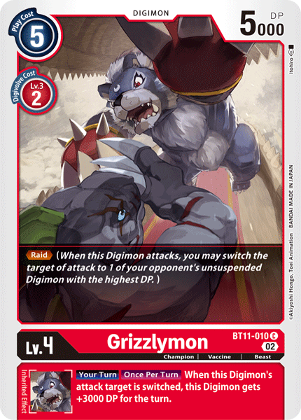 Grizzlymon BT11-010 Full hd image